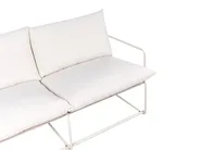 Gartensofa Set 3-Sitzer PONTE Metall Hellbeige_1013376