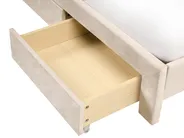 Bed with Storage Drawers LONZAC Velvet Beige 140 x 200 cm (EU Double)_1014635