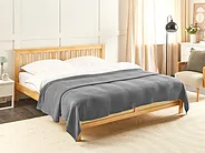 Bedspread RAGALA Cotton 220 x 240 cm Dark Grey_915790