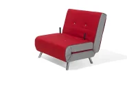 1-Sitzer Schlafsofa FARRIS Stoff Rot_700077