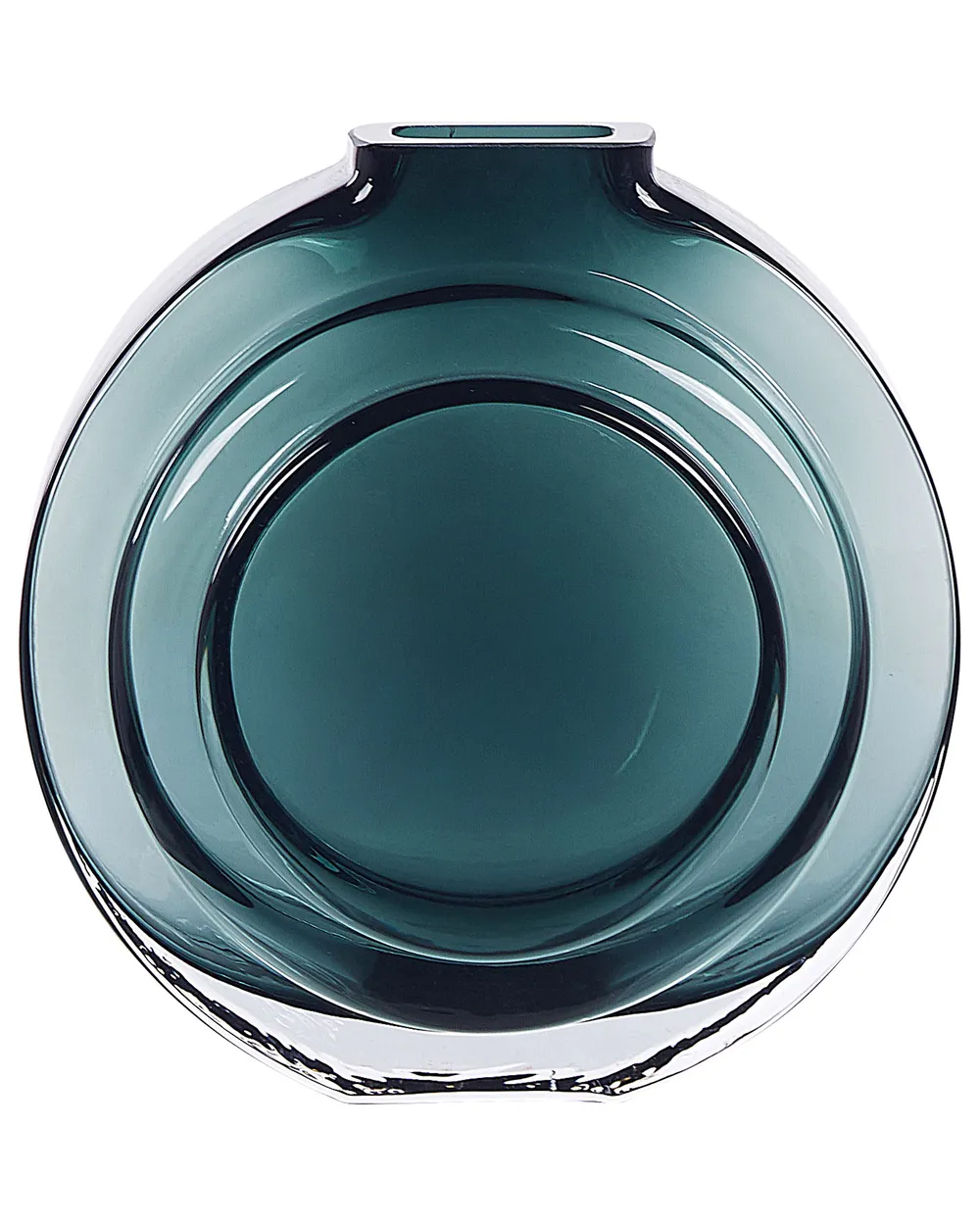 Blumenvase KAPELI 15 cm Glas Türkis
