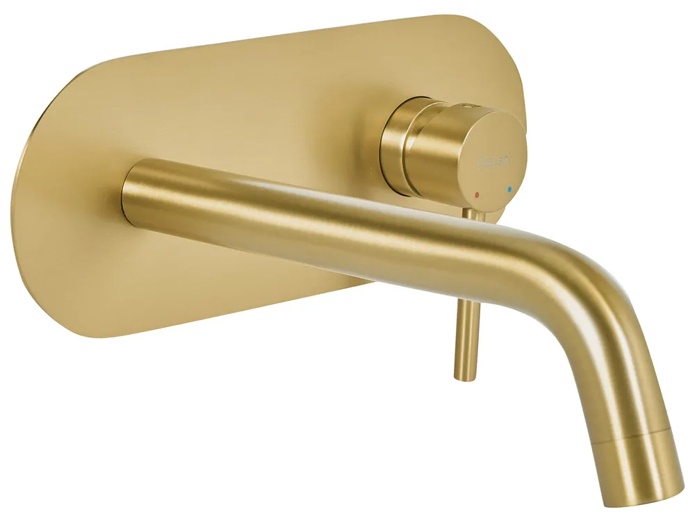 Wandmontierte Waschtischarmatur GUAIBA Messing Gold