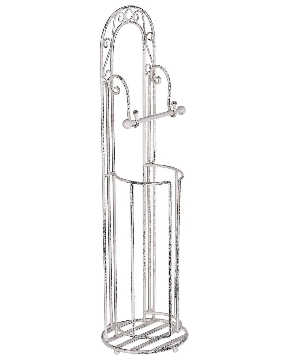 Toilet Roll and Brush Holder TEMUCO Metal White