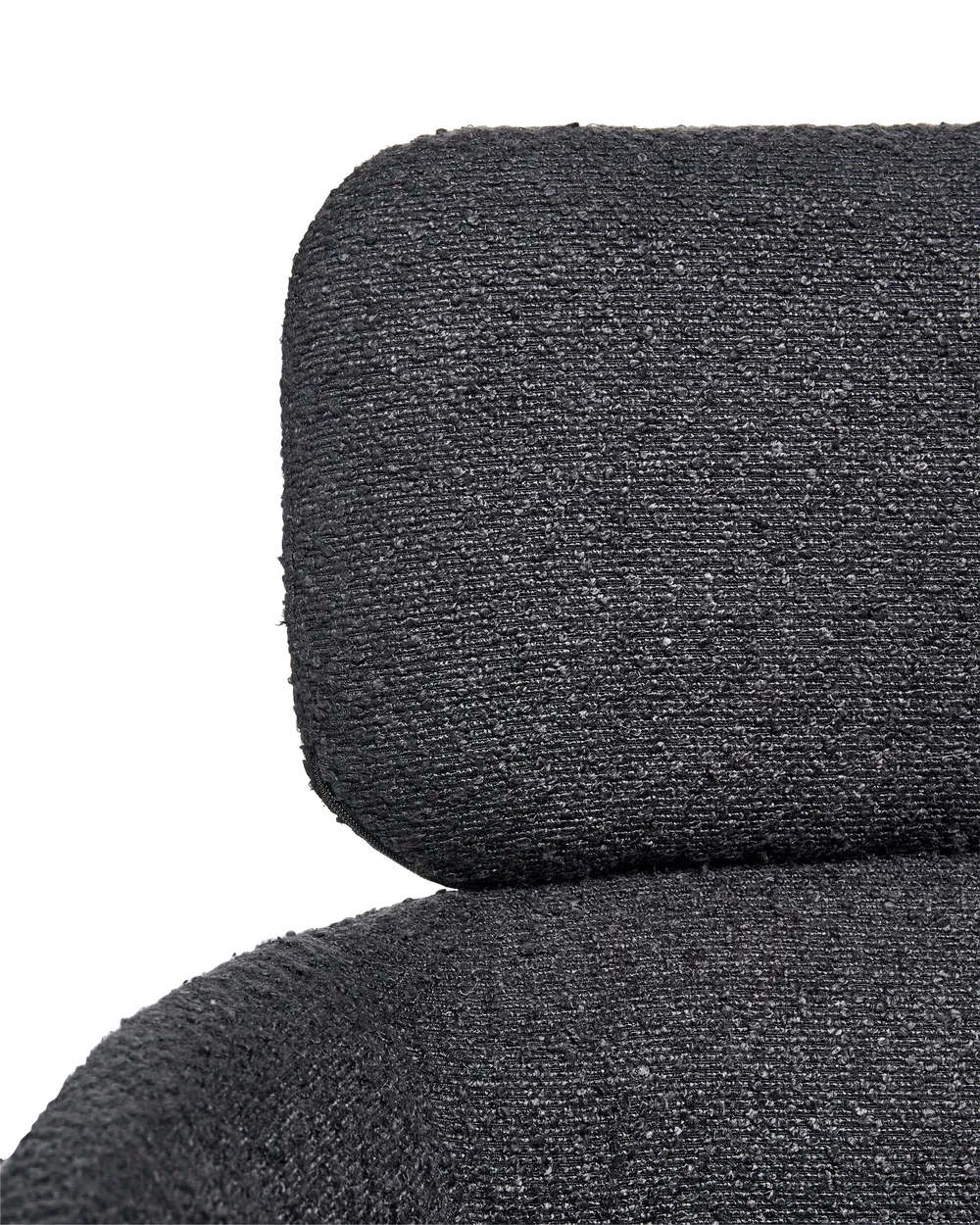 Desk Chair ALENA Boucle Black_996395