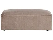 Modular Sofa 3 Seater HELLNAR with Ottoman Fabric Light Brown_912273
