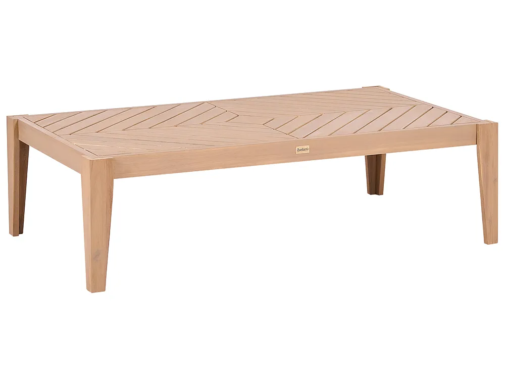 Garden Coffee Table RIVELLO 123 cm 68 cm Acacia Wood Light Brown