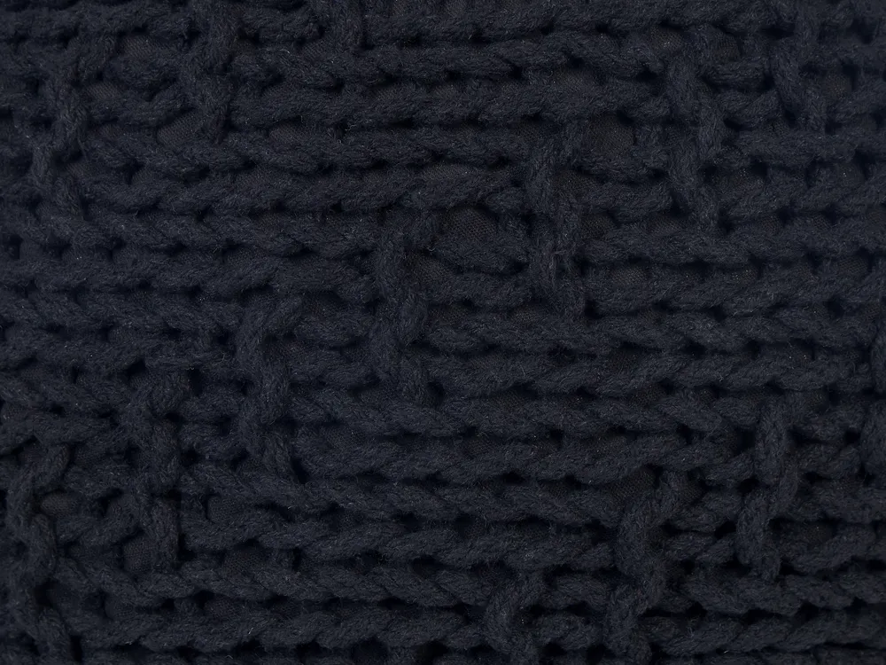 Pouffe PRIENE Cotton Black_842561