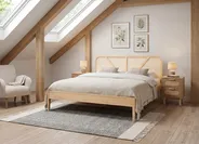 Bett mit Lattenrost Kiefernholz BELLEME 160 x 200 cm Hellbraun_1082481