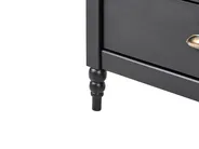 2 Door Sideboard SHILLINGTON Pine Wood Black_966285