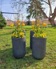 Blumenkübel EANTIO 37 cm Schwarz_913381