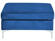 Modul Ecksofa 5-Sitzer EVJA mit Ottomane Samtstoff Marineblau rechtsseitig_859880