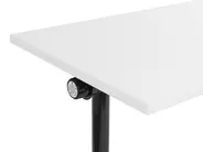 Zusammenklappbarer Schreibtisch CAVI 180 cm 60 cm mit Rädern Weiß_922301