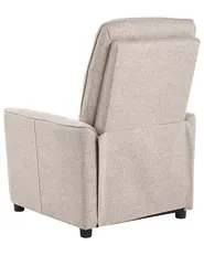 Fernsehsessel SANDE mit Fußstütze Stoff Beige_956193