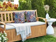 Gartenkissen 2er Set CASTELARO Blumenmuster 45 x 45 cm Bunt_905273