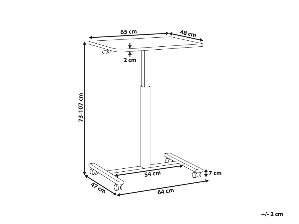 Manual Adjustable Laptop Stand ACADEMIA 65 cm 48 cm Black_1015148