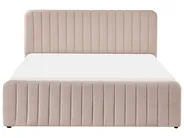 Bett mit Stauraum LUNAN Bouclé Beige 160 x 200 cm_1048451