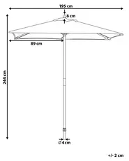 Marktschirm 195 cm FLAMENCO Hellbeige_1077847