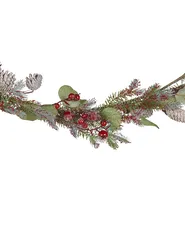 Weihnachtsgirlande IRUN 150 cm Rot_832541
