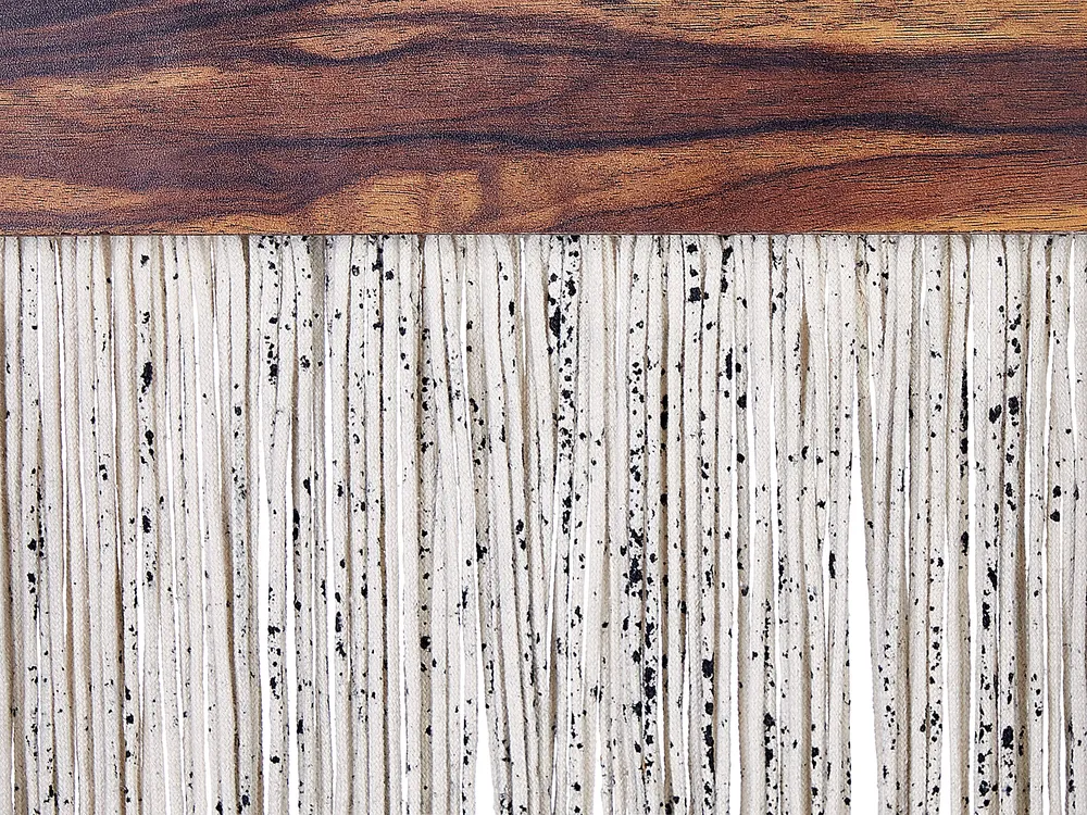 Wall Decor ZIKIRIA Poplar Wood 92 cm Dark Brown_840645