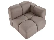 Modul Ecksofa 4-Sitzer MAKSABERG Stoff Taupe rechtsseitig_1136547