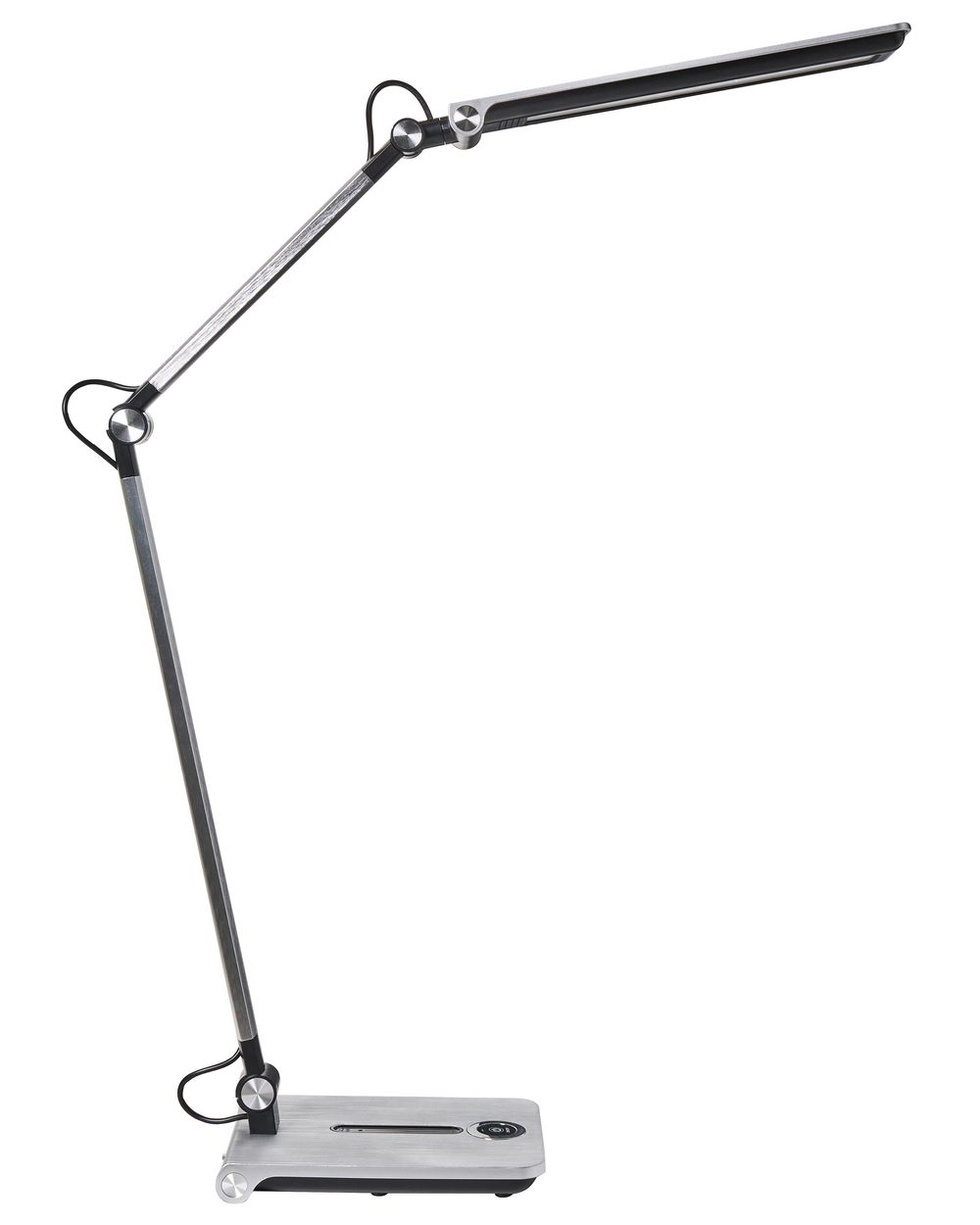LED stolna lampa AQUILA s dimerom Srebrni