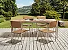 Gartentisch VIAREGGIO 200 cm 90 cm zertifiziertes Teakholz Braun