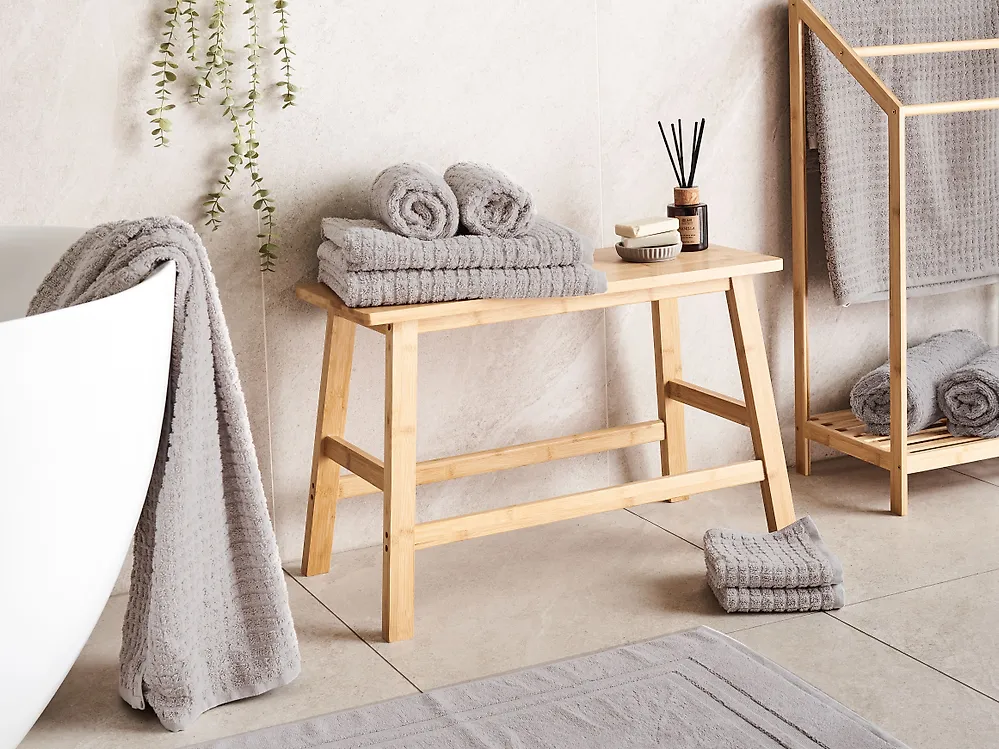 Set of 11 Towels ATAI Cotton Light Grey_1179033