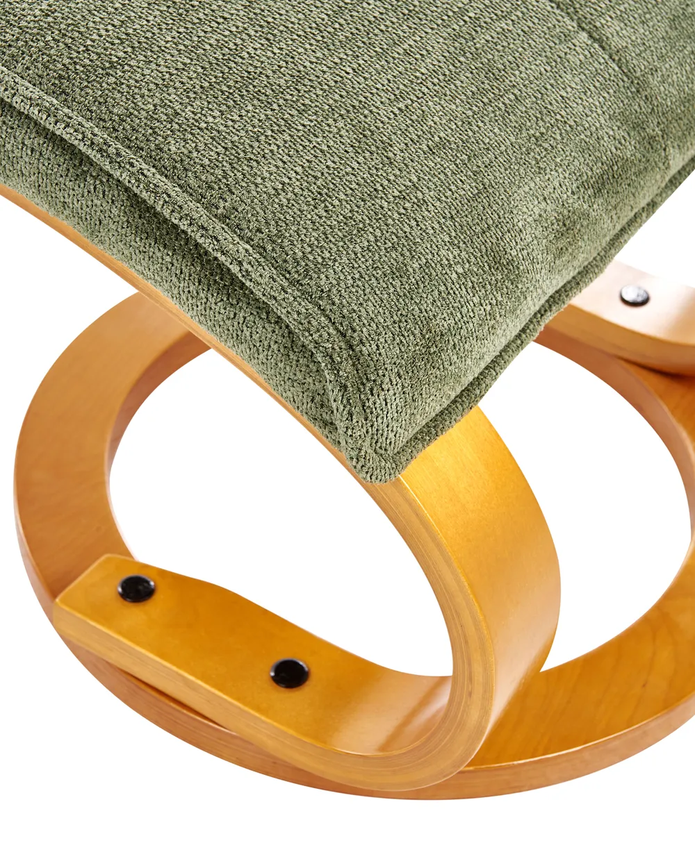 Massagestuhl HERO mit Fußstütze Stoff Grün_964784