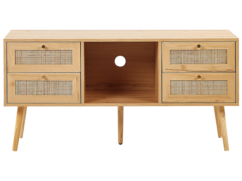 TV-Möbel PEROTE Rattan Hellbraun_841341