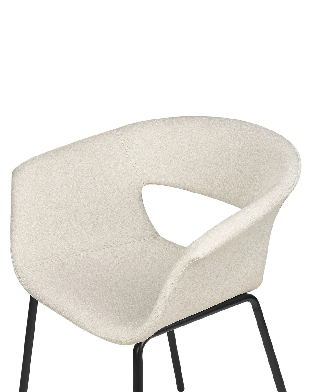 Set of 2 Dining Chairs ELMA Fabric Light Beige_884612