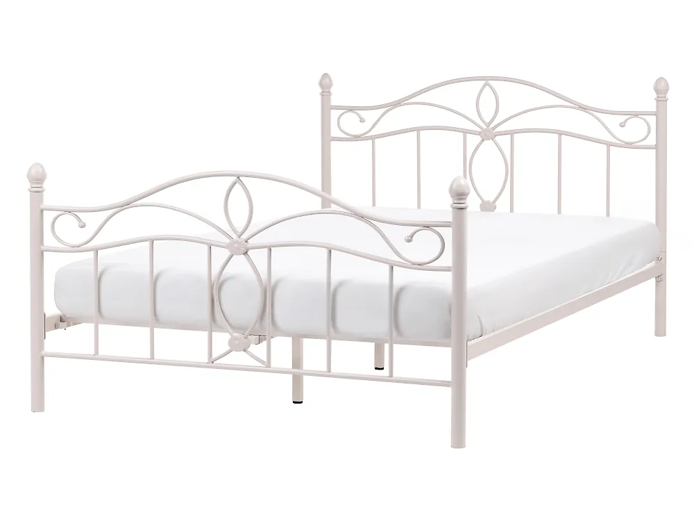 Bed Metaal ANTLIA 140 x 200 cm Lichtbeige