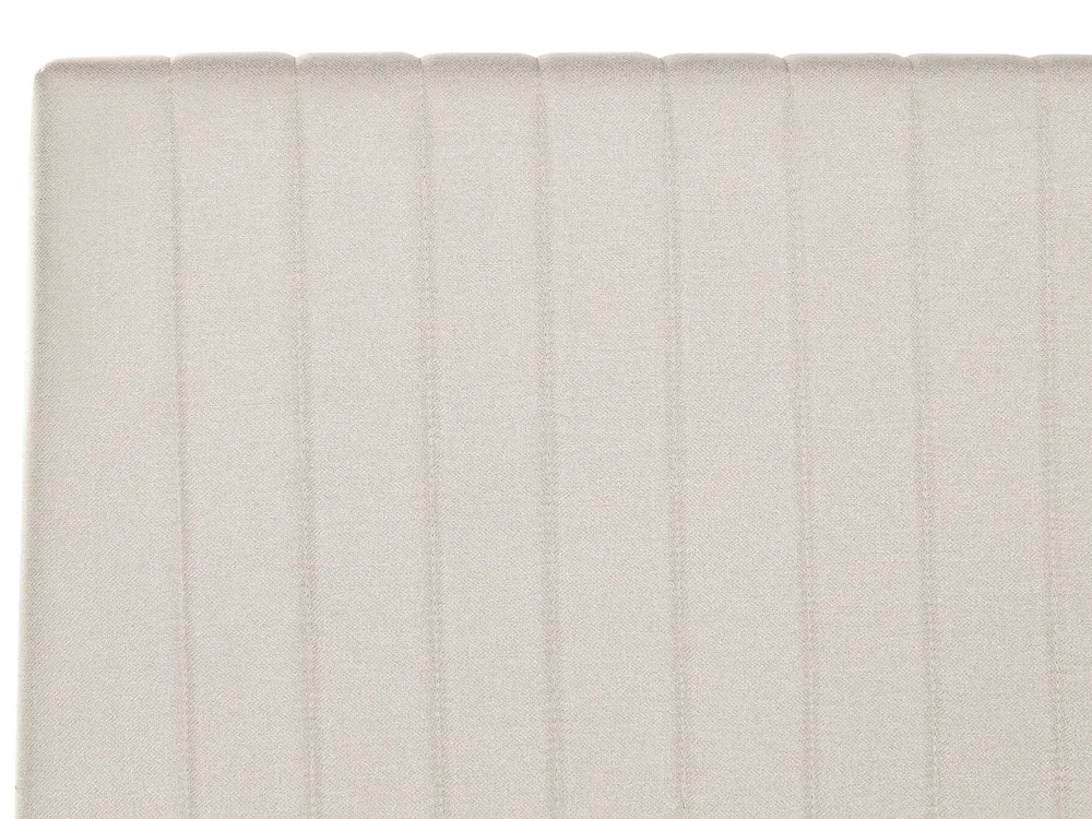 Bett mit Stauraum VION Stoff Hellbeige 160 x 200 cm_901848