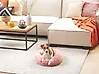 Pet Bed KULU Faux Fur Pink