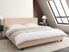 Wasserbett Bouclé ALBI 180 x 200 cm Beige