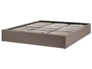 Bett mit Stauraum ohne Kopfteil DINAN Bouclé Taupe 180 x 200 cm_1120225