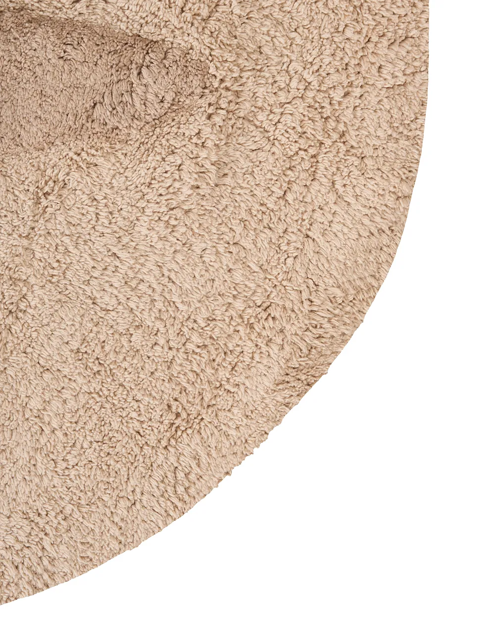 Kindervloerkleed IRINGAL  Lichtbeige ø 120 cm Katoen_1155022