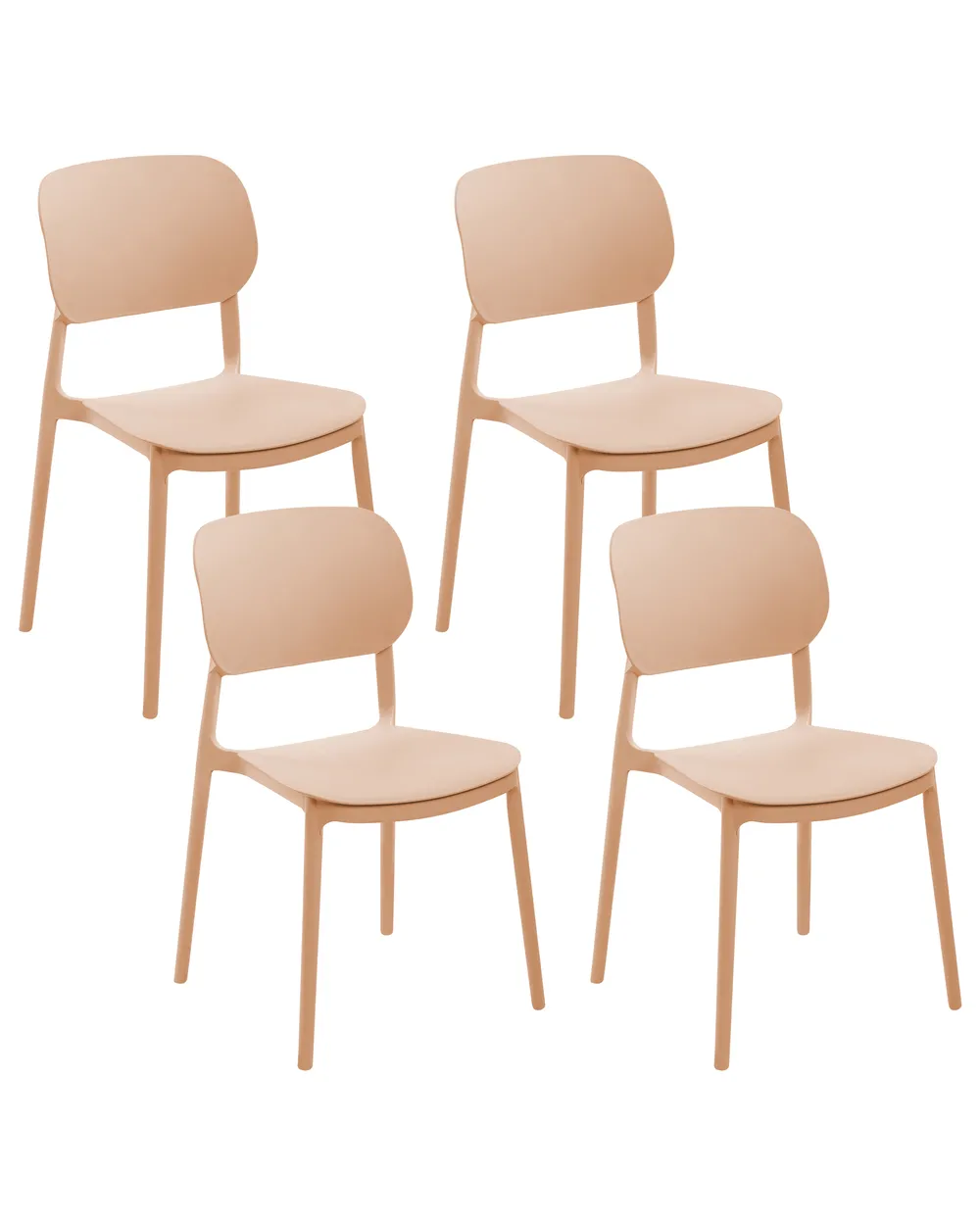 Gartenstuhl 4er Set TUPIZA Beige