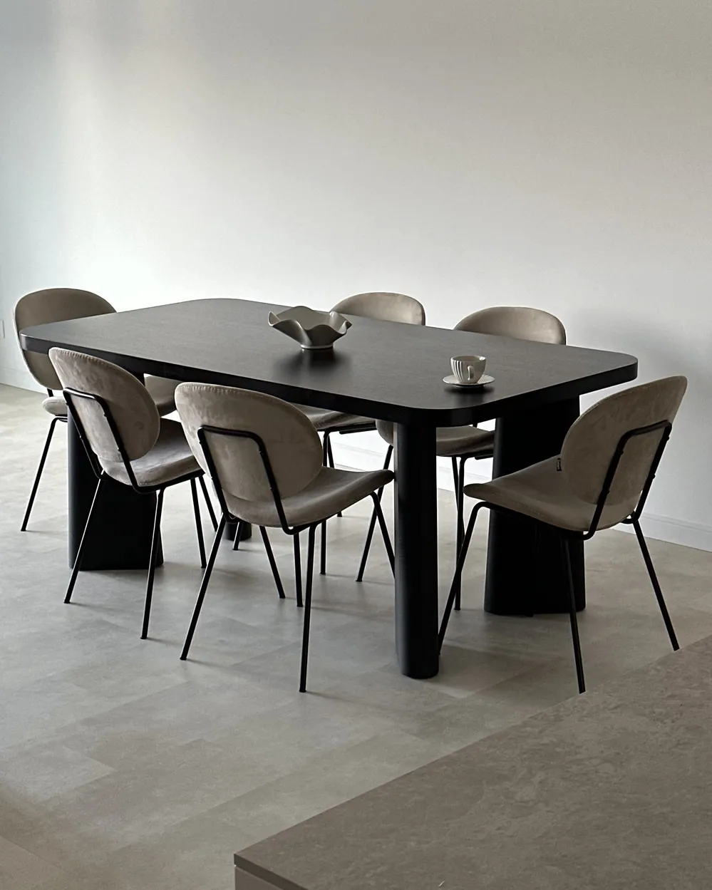 Esstisch ATLIN Schwarz 180 cm 90 cm