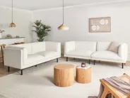 Sofa 3-Sitzer VORGOD Bouclé Cremeweiß_999389