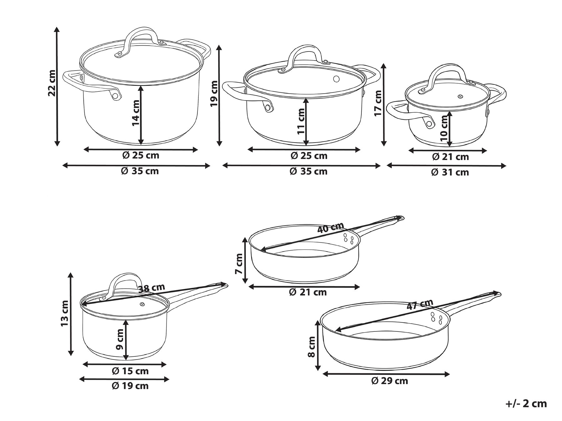 10 Piece Cookware Set PRIMECOOK Stainless Steel Silver_1044236