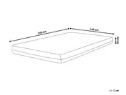 Gel-Memory-Schaummatratze COOL FLEX 7 PRO H2/3 Mittel 140 x 200 cm_913816