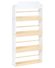 4 Tier Bookcase MIMILI 124 cm White_1115413