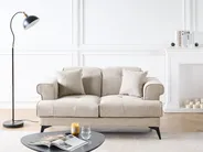Sofa 2 Seater SKIVE Fabric Taupe_946170