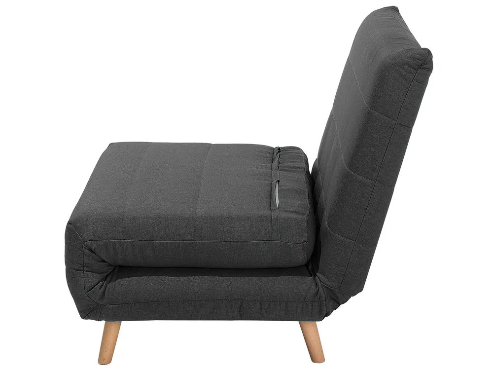 1-Sitzer Schlafsofa SETTEN Stoff Dunkelgrau_733199