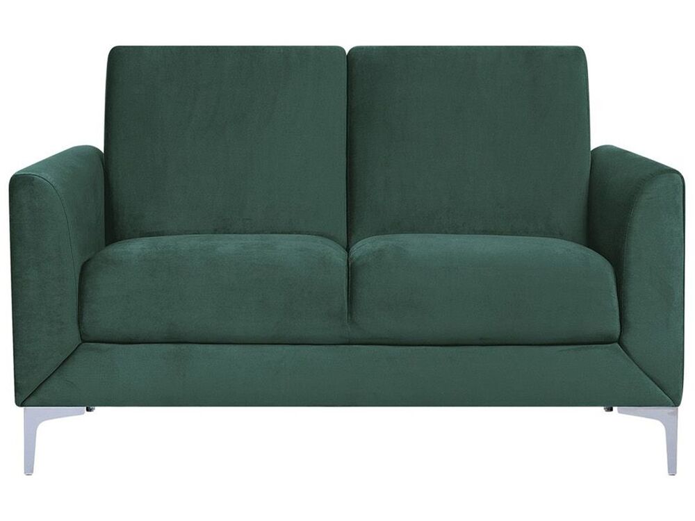 Sofa 2 Seater FENES Velvet Dark Green