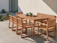 Gartenmöbel Set 8-Sitzer SASSARI II zertifiziertes Akazienholz Hellbraun_923774