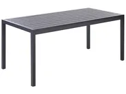 Tuin eettafel VERNIO 180 cm 90 cm Metaal Zwart_909333