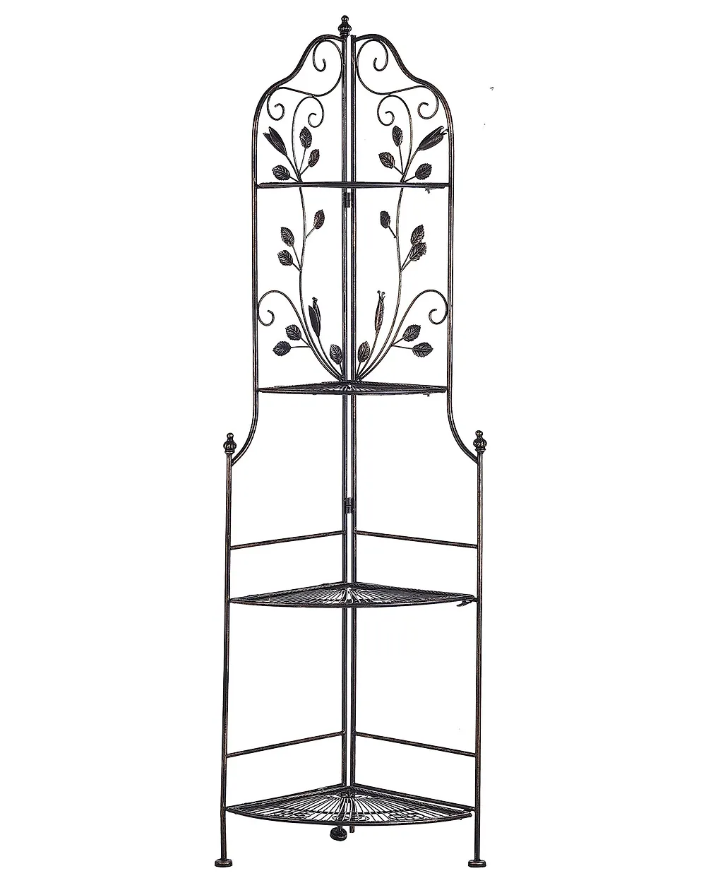 Eckregal SIDERNO 35 cm 158 cm Metall Schwarz