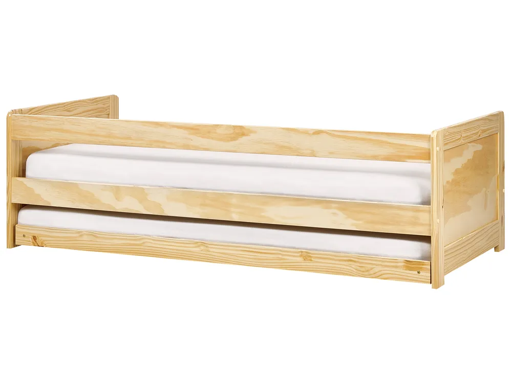 Ausziehbett Kiefernholz GRAVELINES 90 x 200 cm Hellbraun_939576