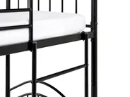 Hochbett Metall CHARTRES 90 x 200 cm Schwarz_976822
